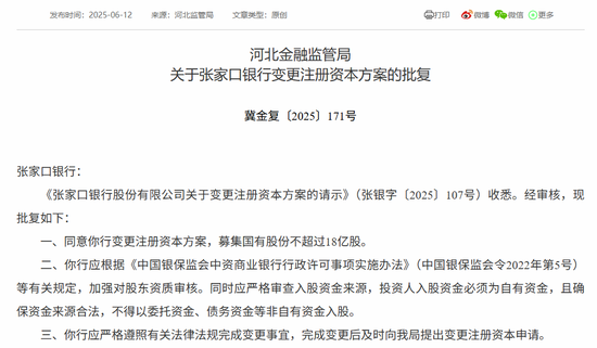 时隔半年再定增！张家口(⛵)银(❕)行频频补充资本背(🌴)后，盈利能力亟待改善